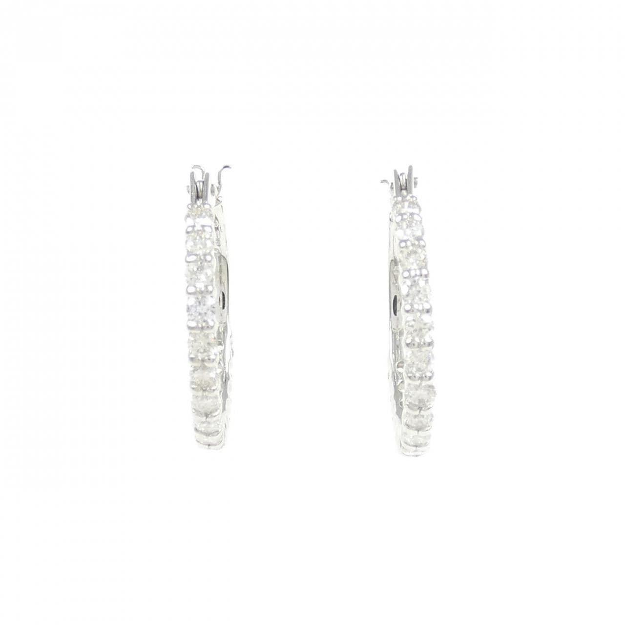 PT900 ダイヤモンド ピアス 0.50CT