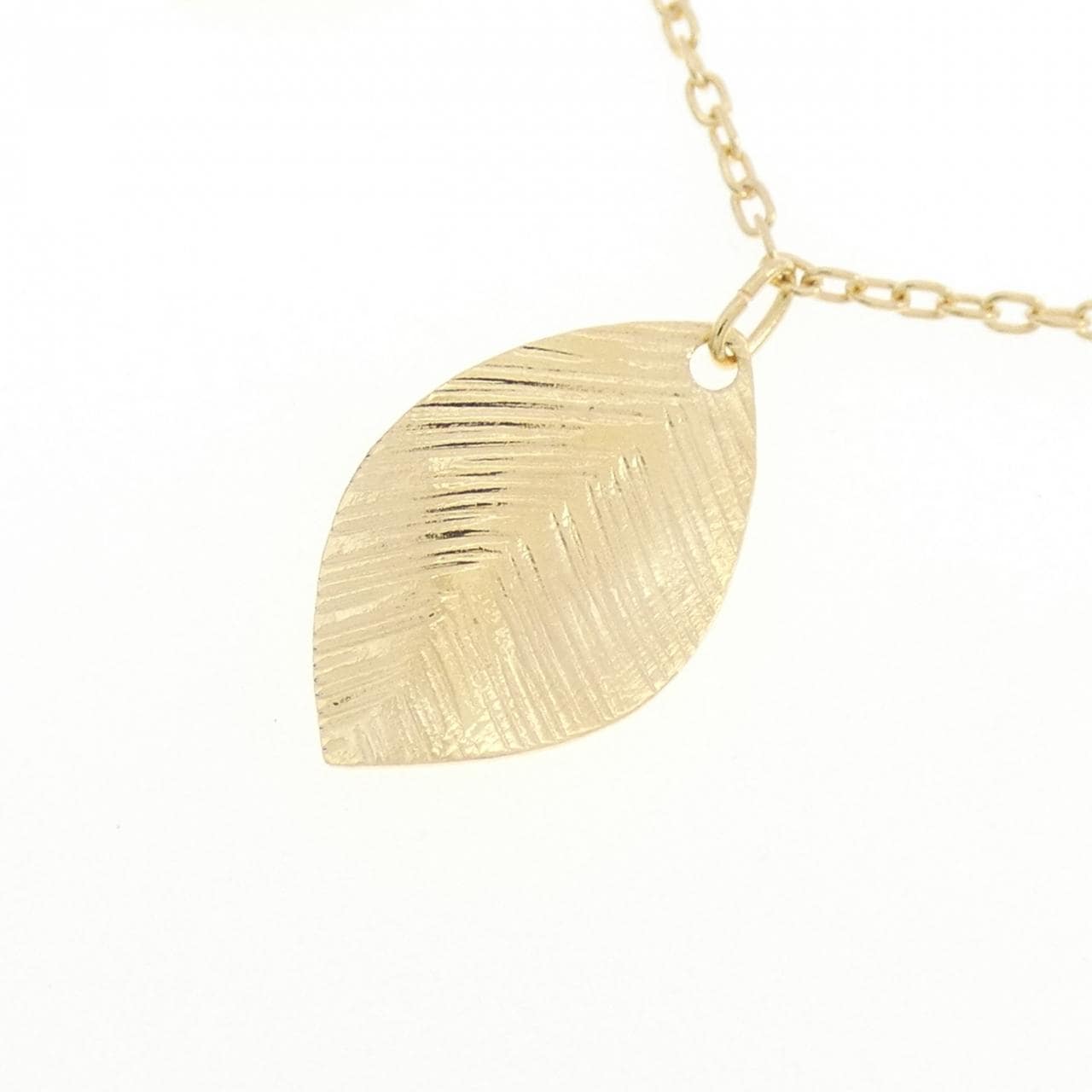 K18YG リーフ ネックレス