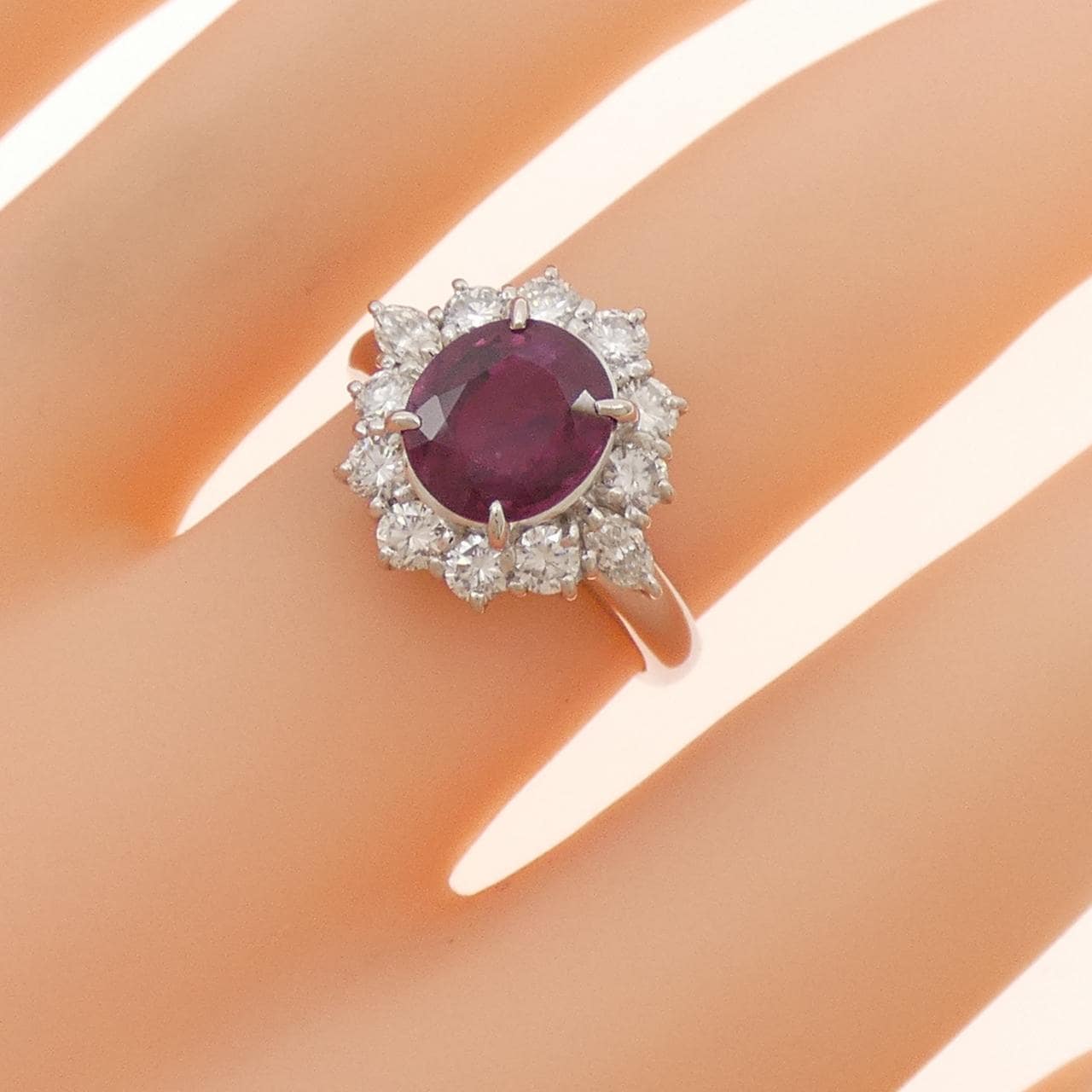 PT900 ルビー リング 2.19CT
