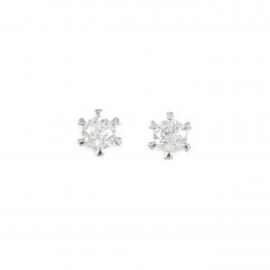 PT850/PT900 ソリティア ダイヤモンド ピアス 0.58CT