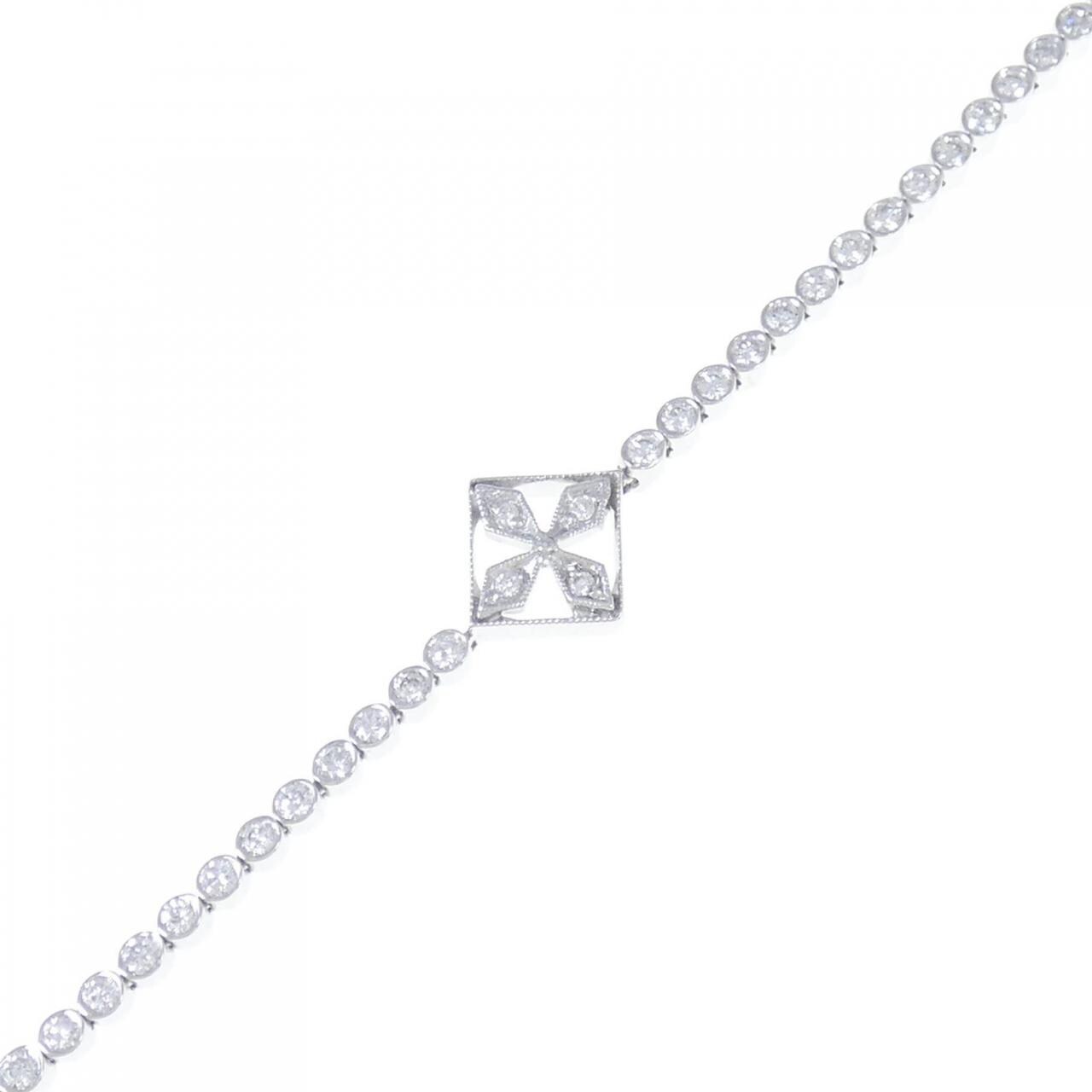 K18WG ダイヤモンド ブレスレット 0.70CT
