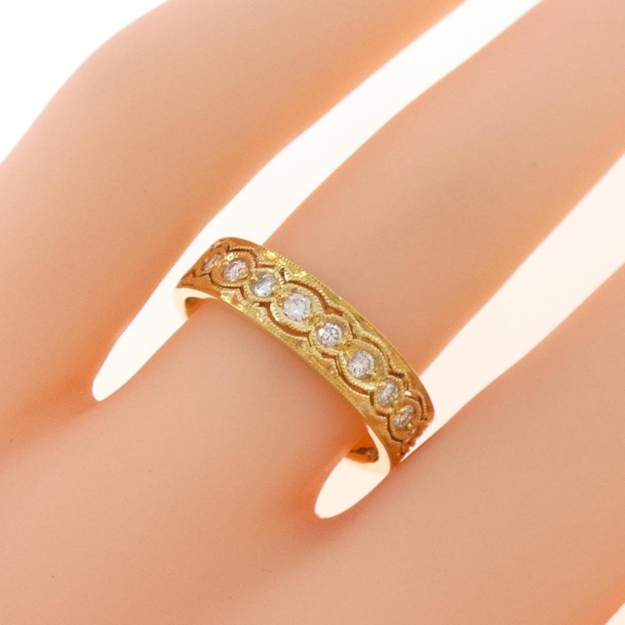 K18YG ダイヤモンド リング 0.20CT