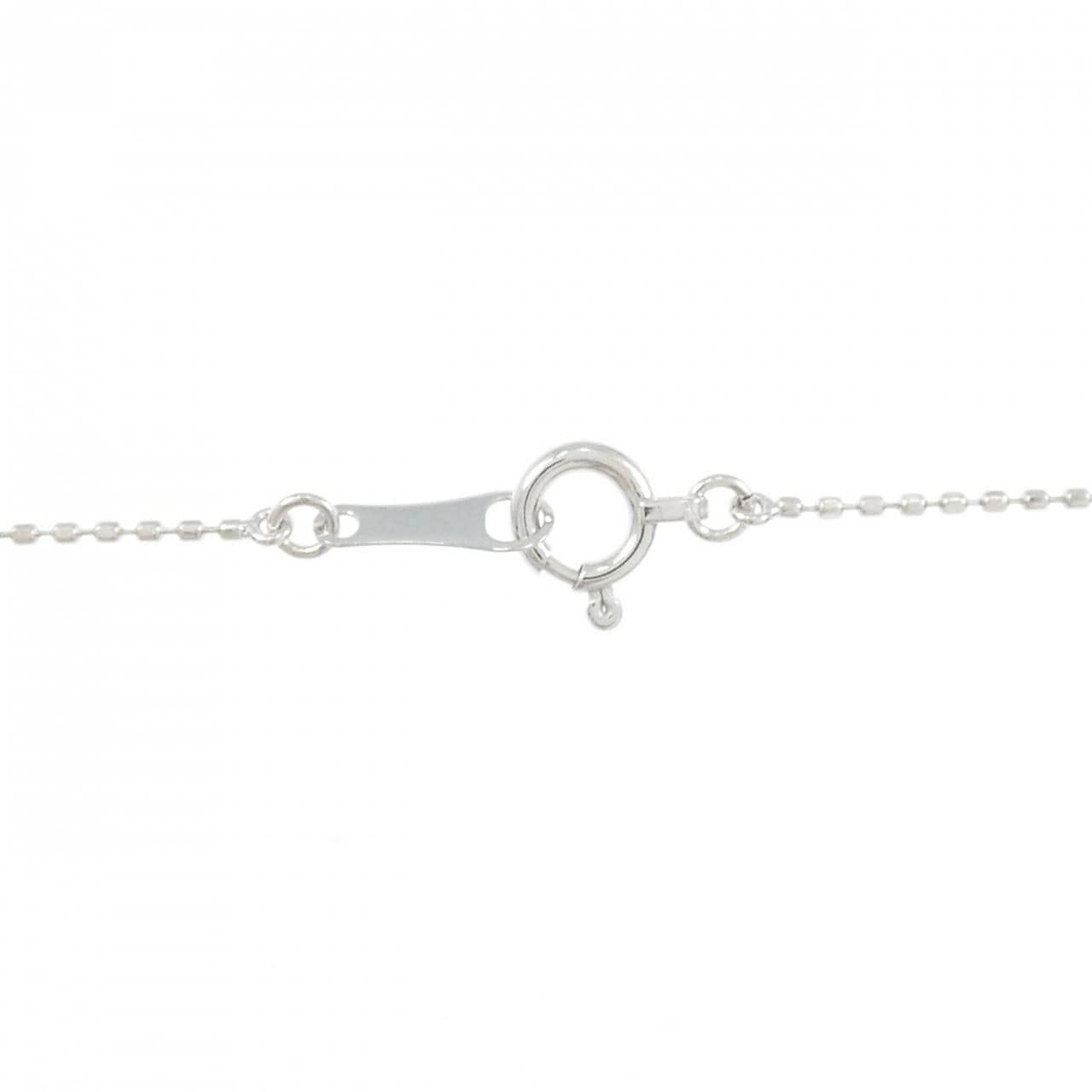 K18WG クロス ダイヤモンド ネックレス 0.16CT
