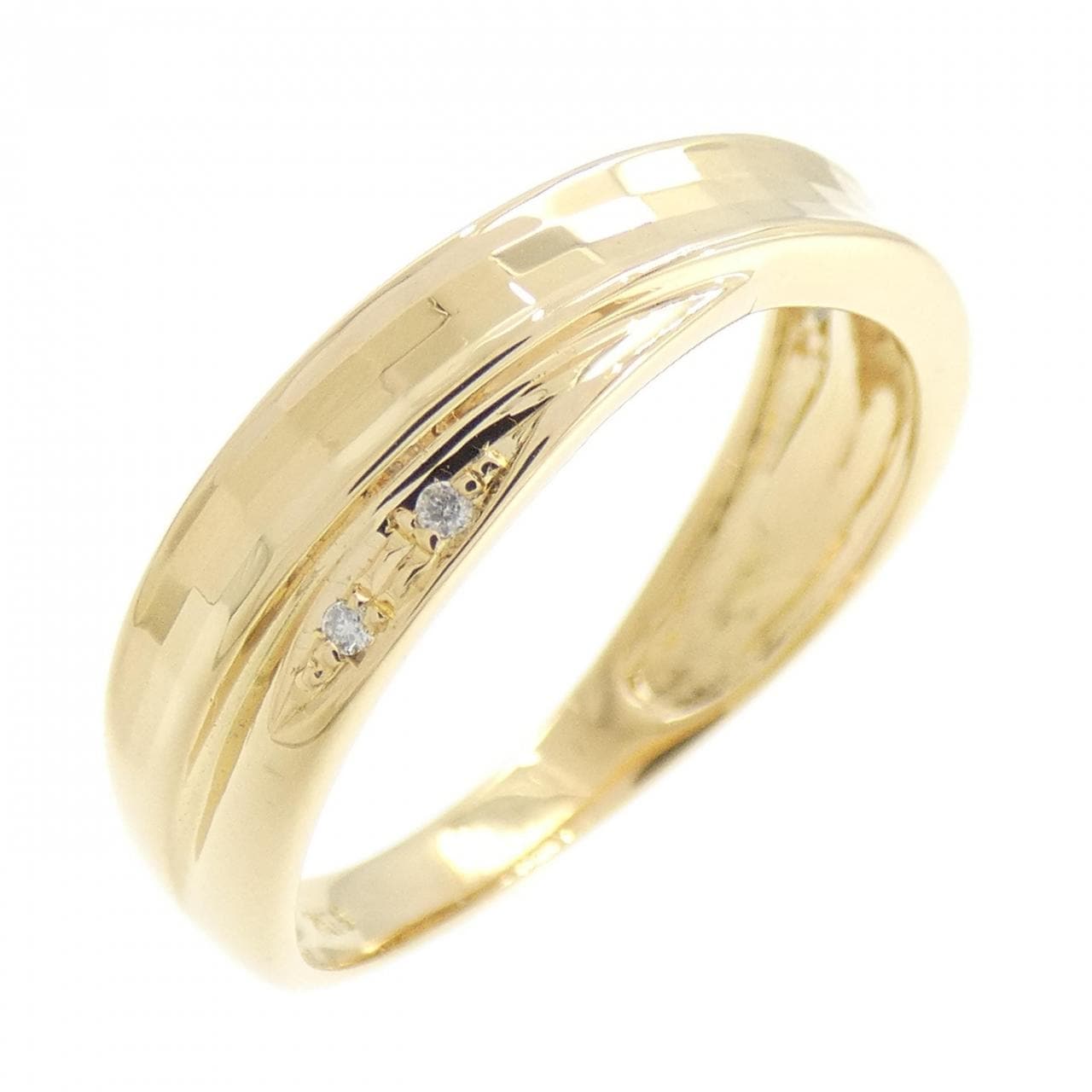 K18YG Diamond ring