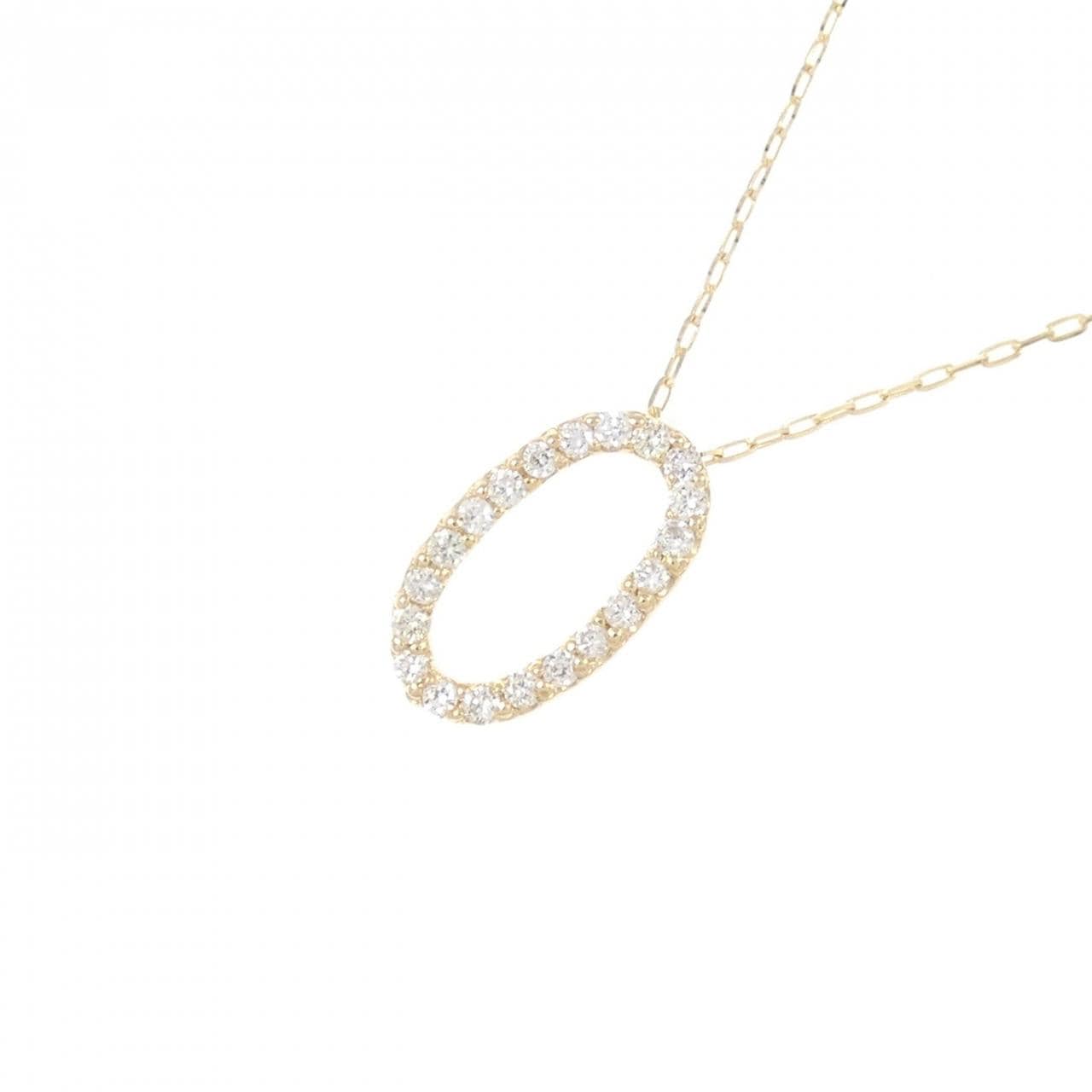 [BRAND NEW] K18YG Diamond necklace 0.10CT