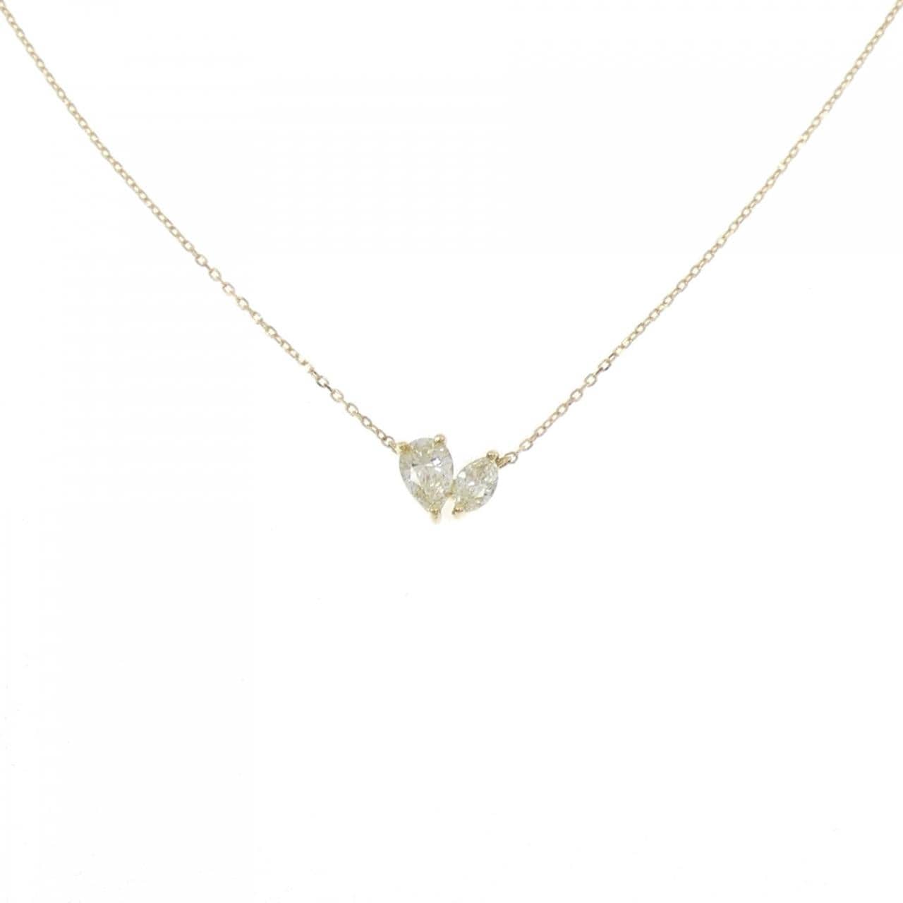【新品】K18YG ダイヤモンド ネックレス 0.45CT