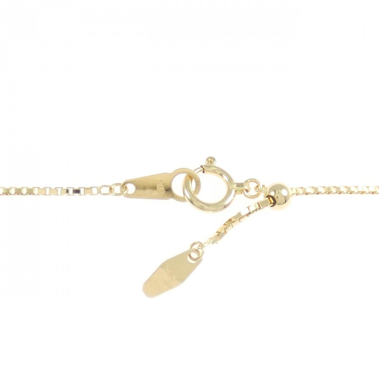 K18YG/K18WG ダイヤモンド ネックレス 0.32CT