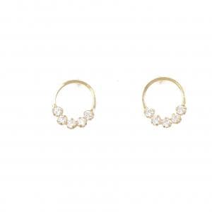 【新品】K18YG キュービック ピアス