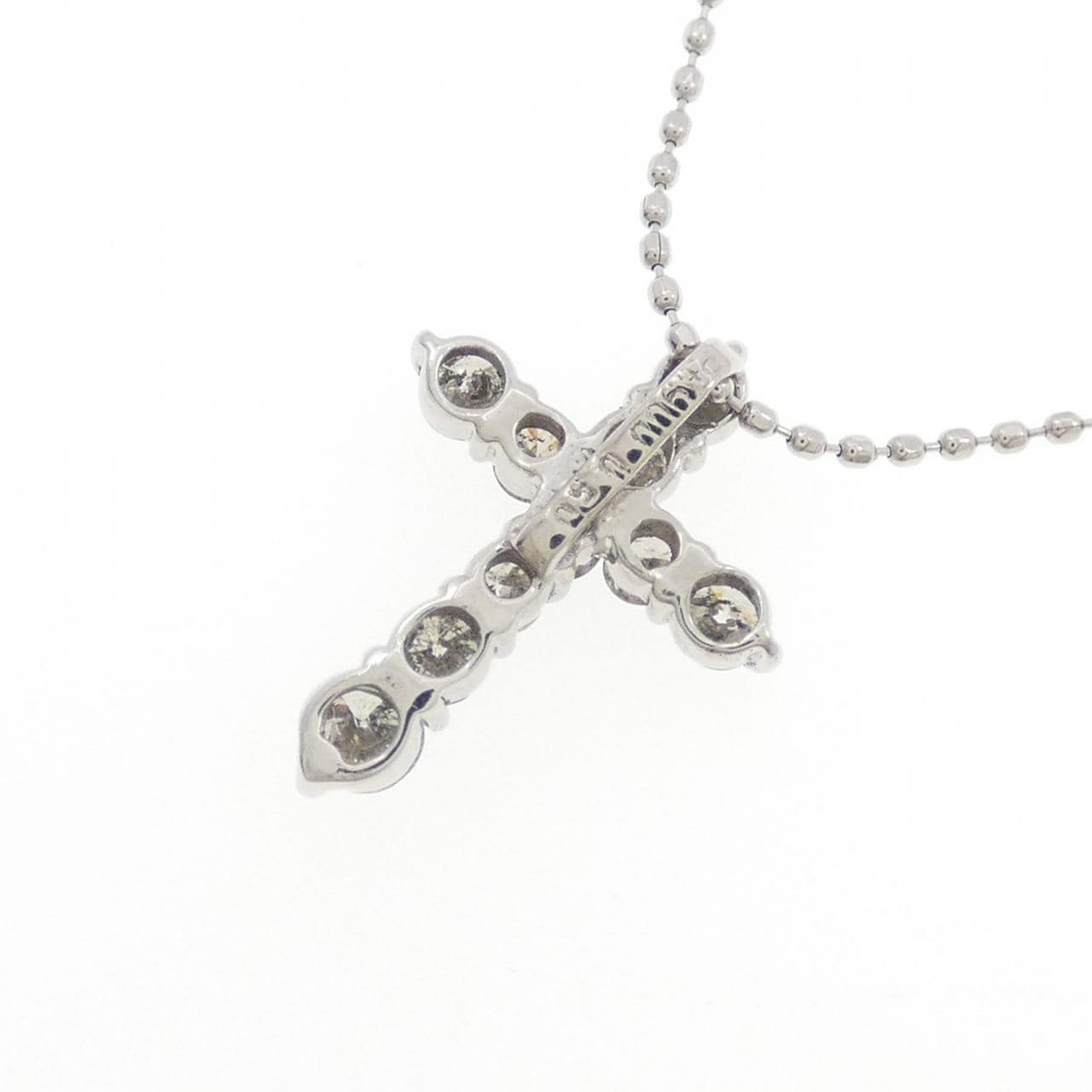 PT900/PT850 クロス ダイヤモンド ネックレス 0.50CT