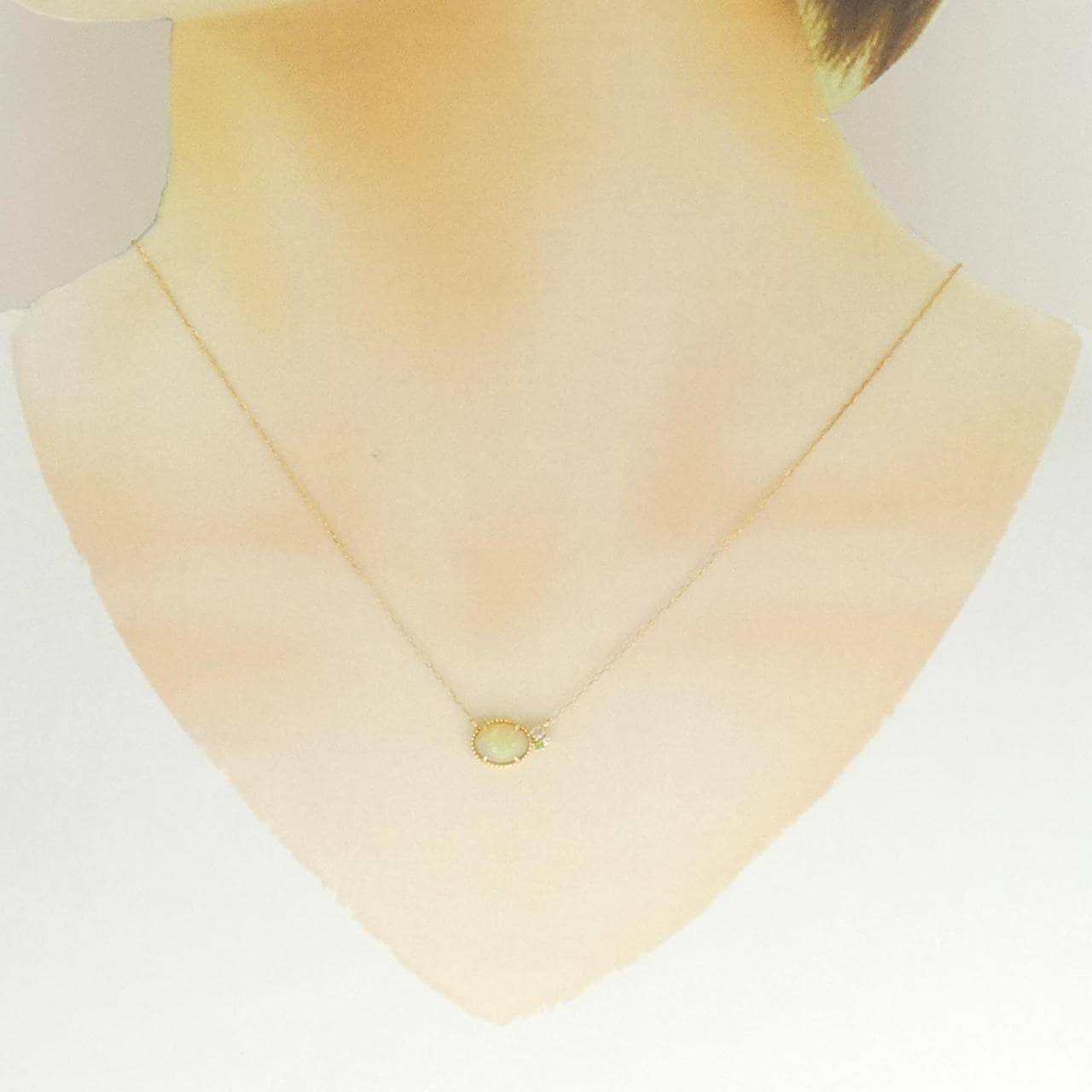 K18YG カラーストーン ネックレス