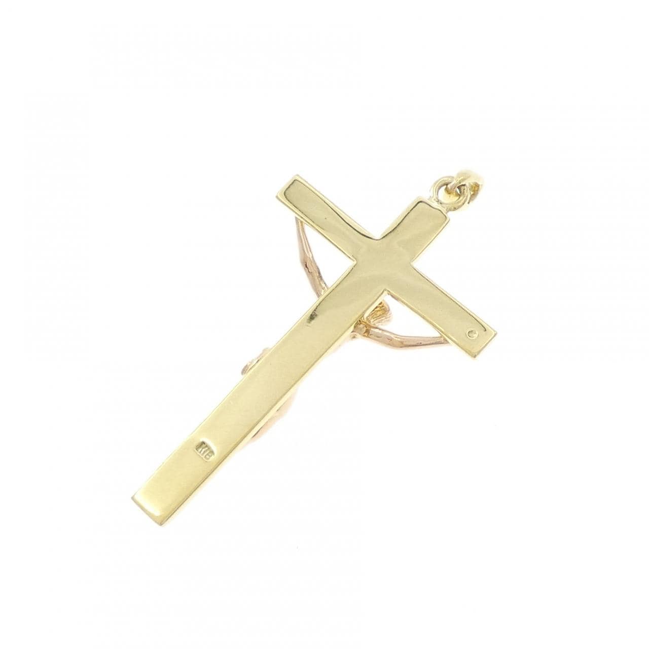 K18YG/K18PG クロス ペンダント