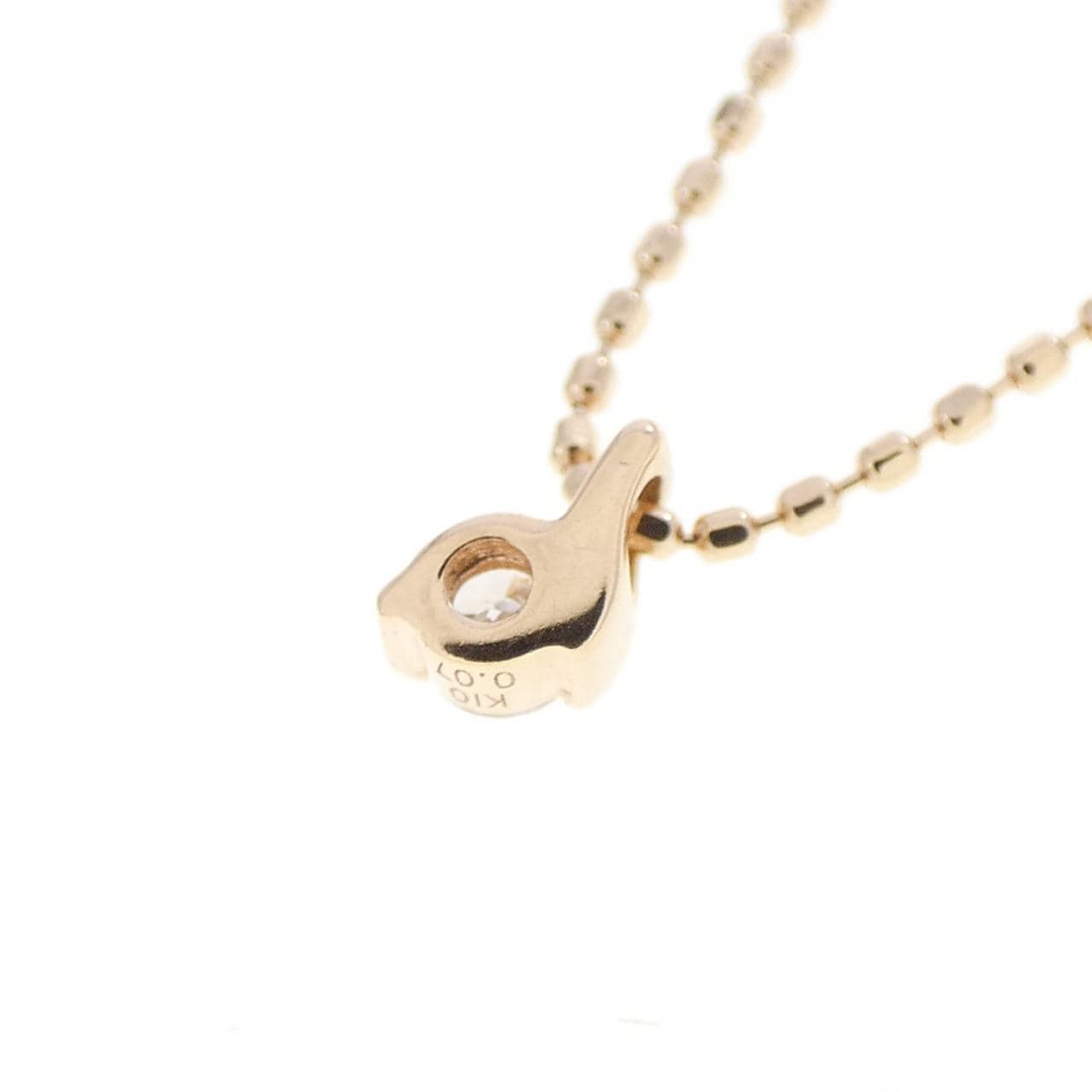 K10PG ダイヤモンド ネックレス 0.07CT
