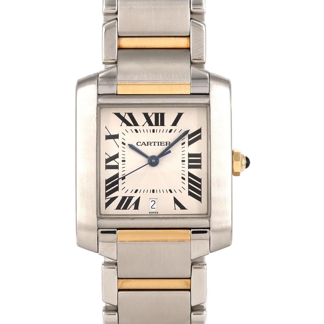 カルティエ タンクフランセーズLM コンビ W51005Q4 SSxYG 自動巻