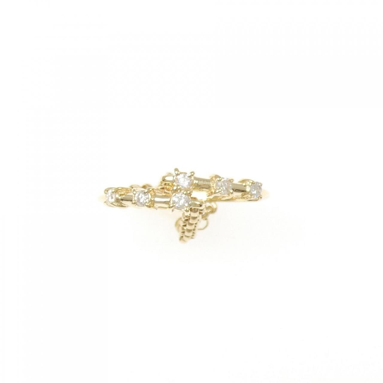 K18YG ダイヤモンド リング 0.12CT