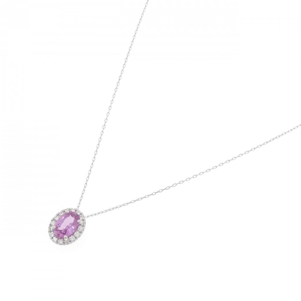 PT900/PT850 サファイヤ ネックレス 0.55CT