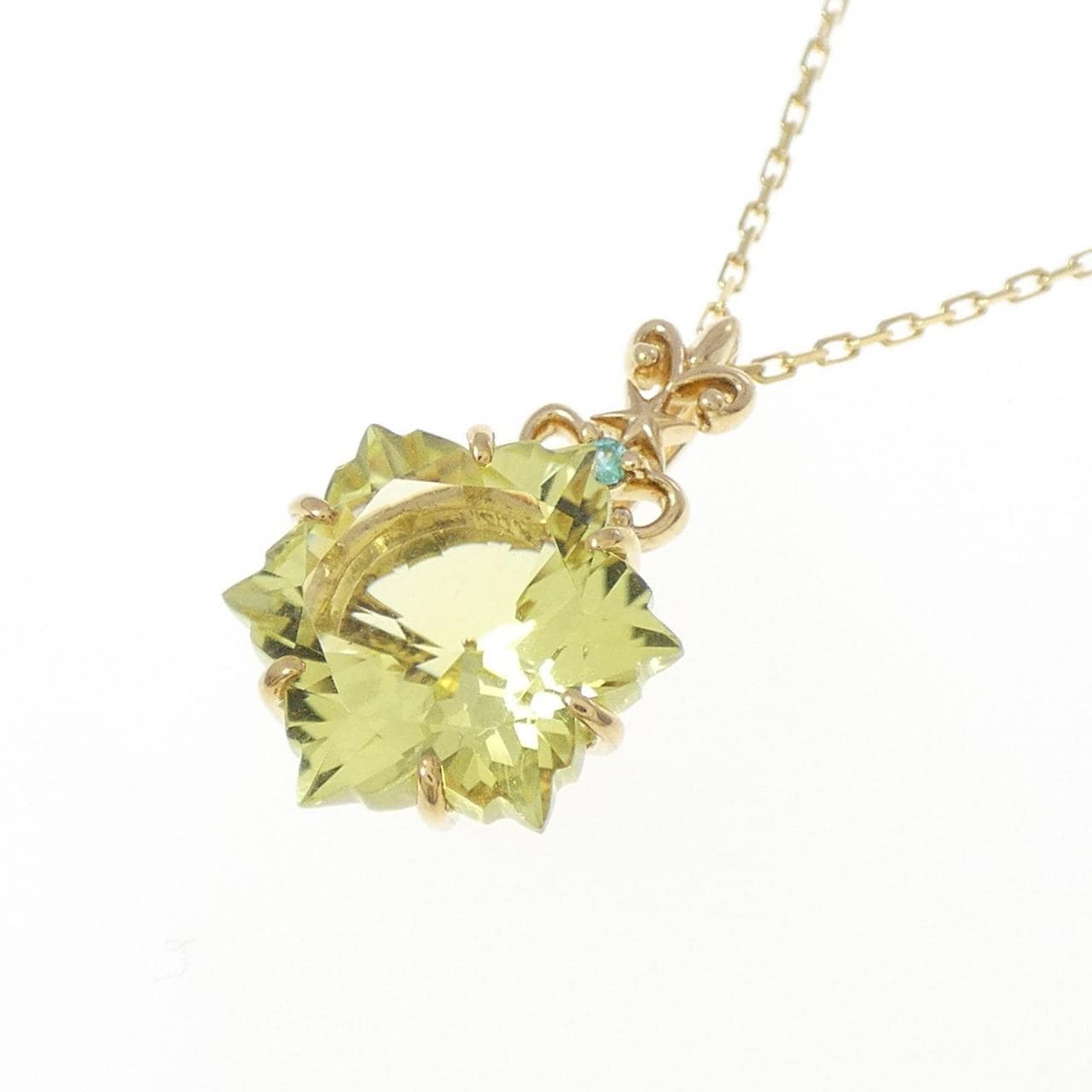 K18YG カラーストーン ネックレス