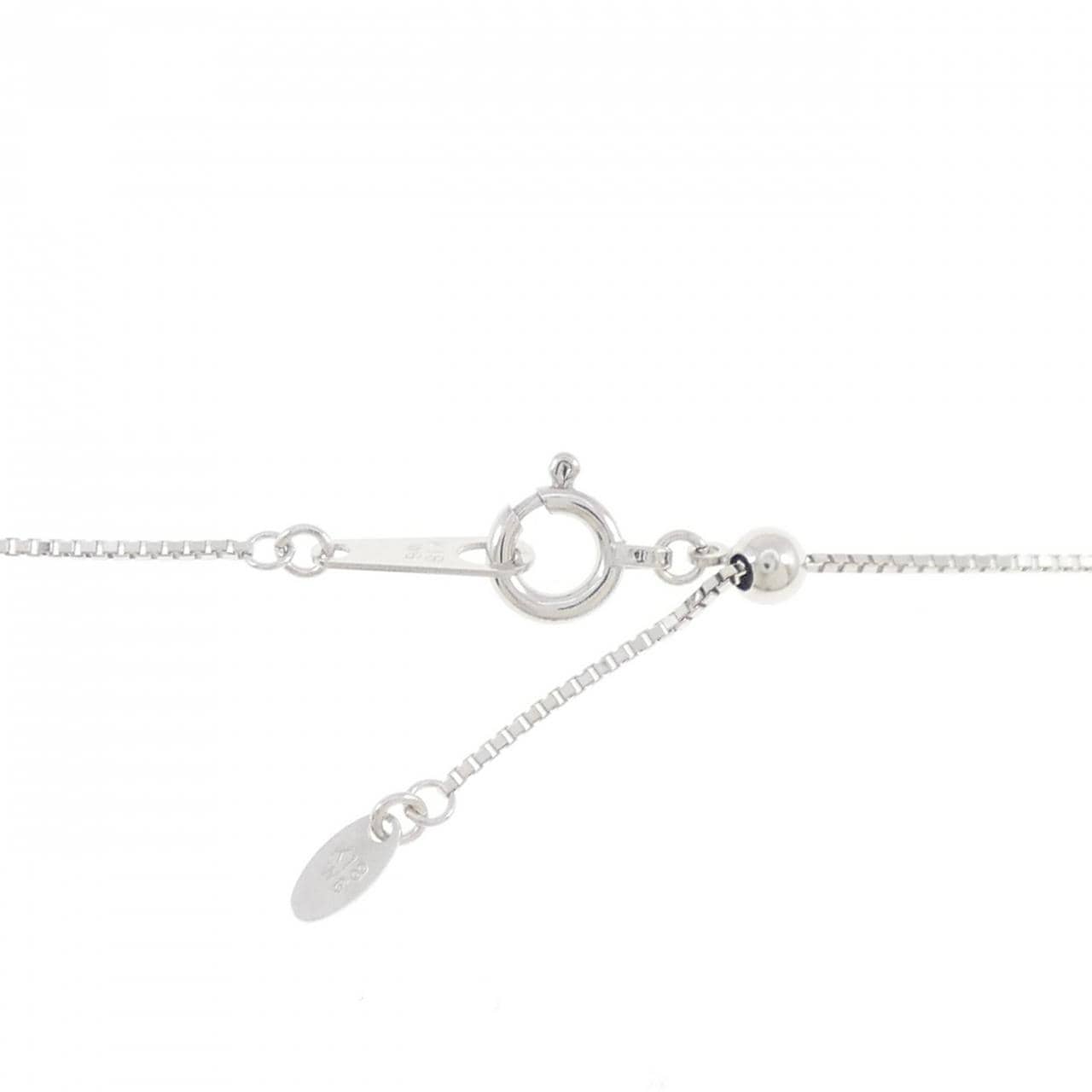 750WG/K18WG クロス ダイヤモンド ネックレス 2.18CT
