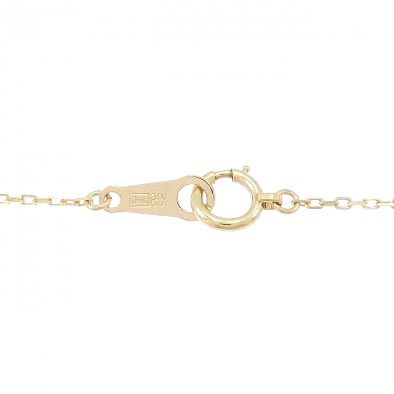 K18YG ソリティア ダイヤモンド ネックレス