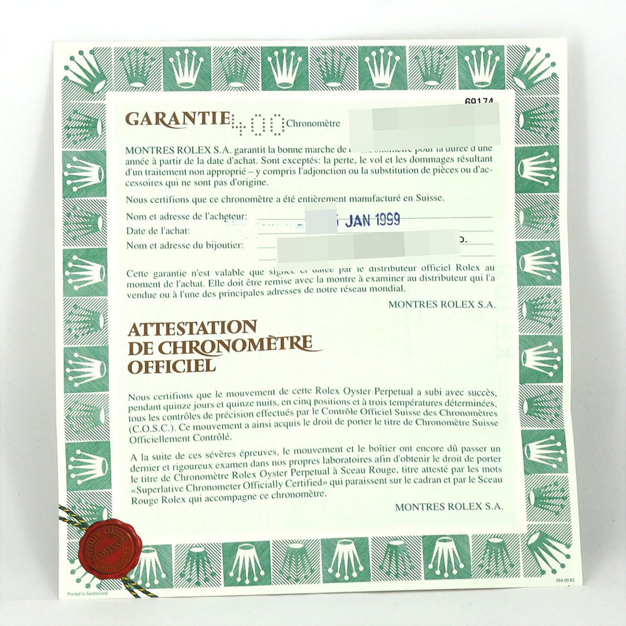 【ノーメンテナンス還元価格】ロレックス デイトジャスト 69174 SSxWG 自動巻 U番