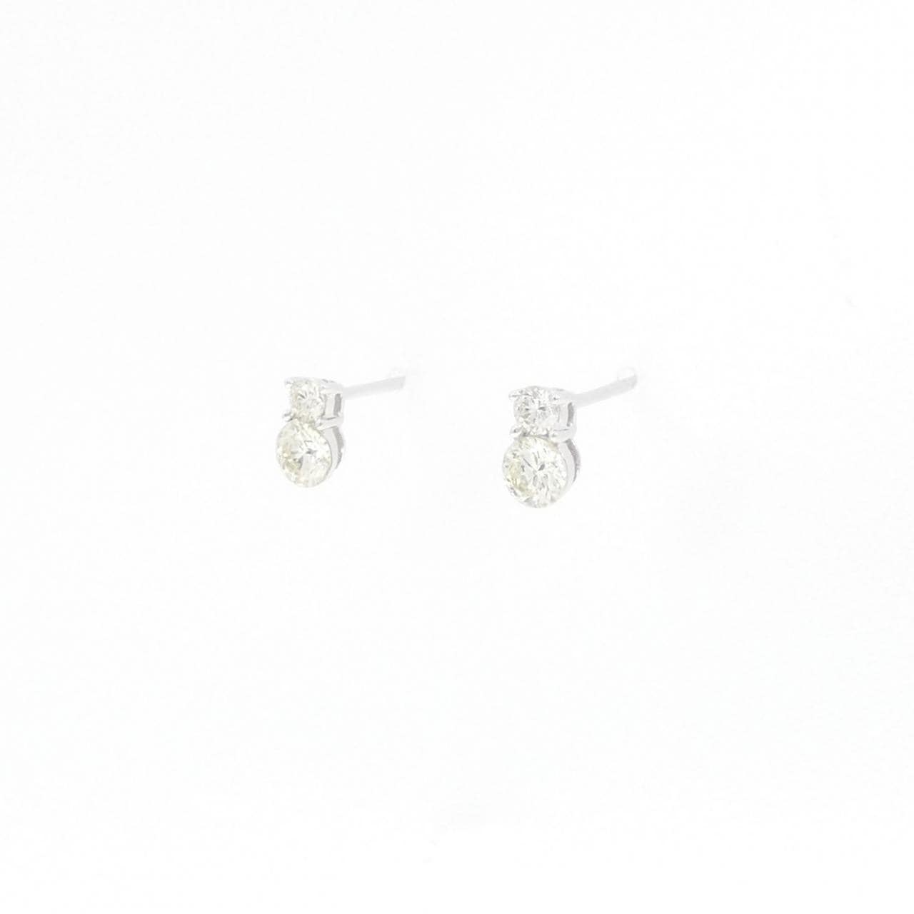 K18WG ダイヤモンド ピアス 0.36CT