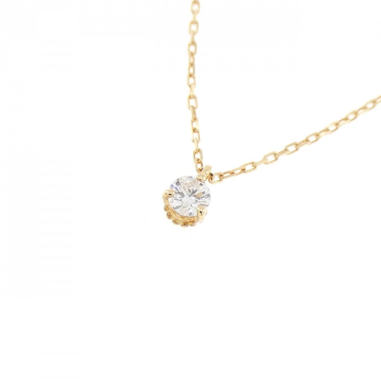 アガット ダイヤモンド ネックレス 0.05CT