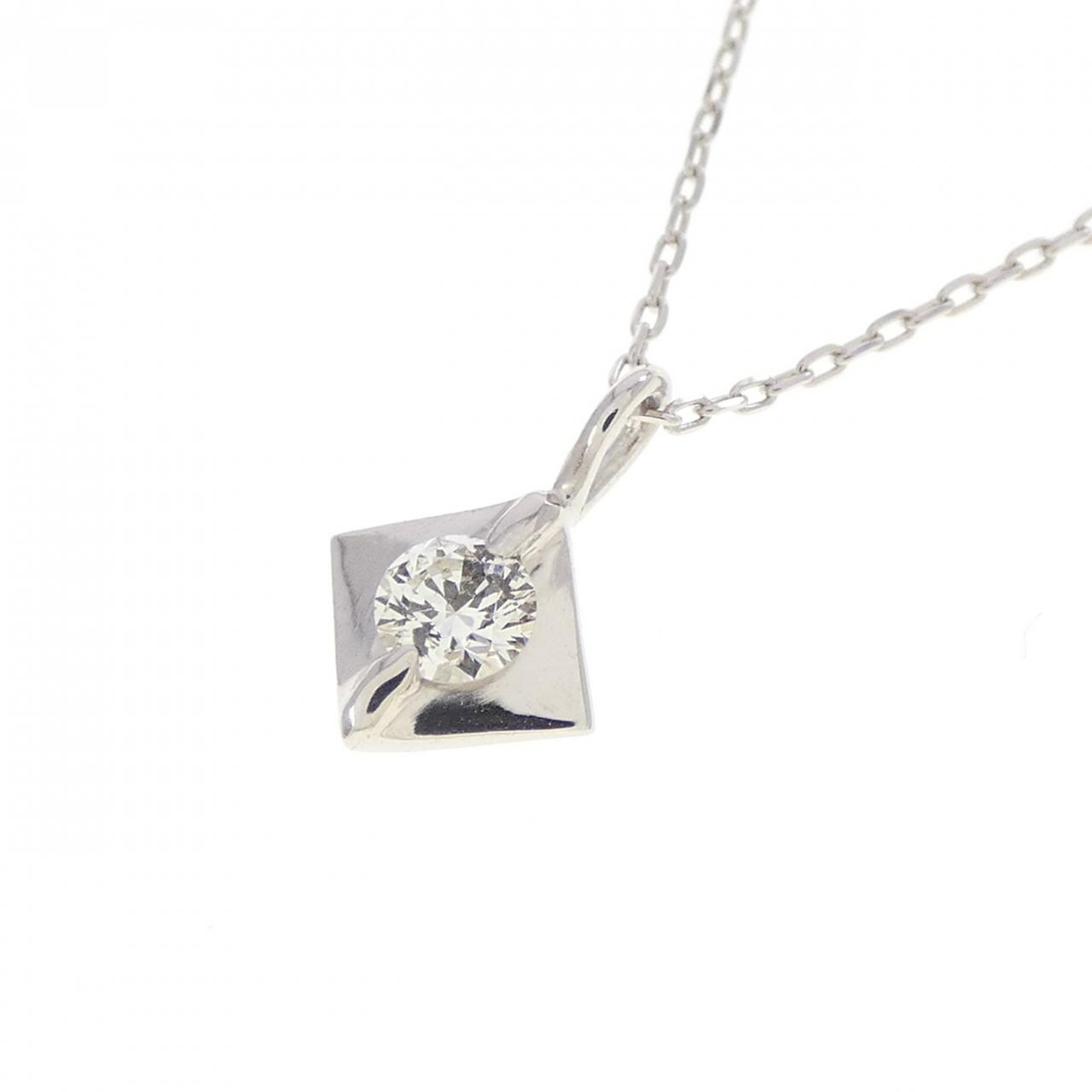 K18WG ダイヤモンド ネックレス 0.08CT