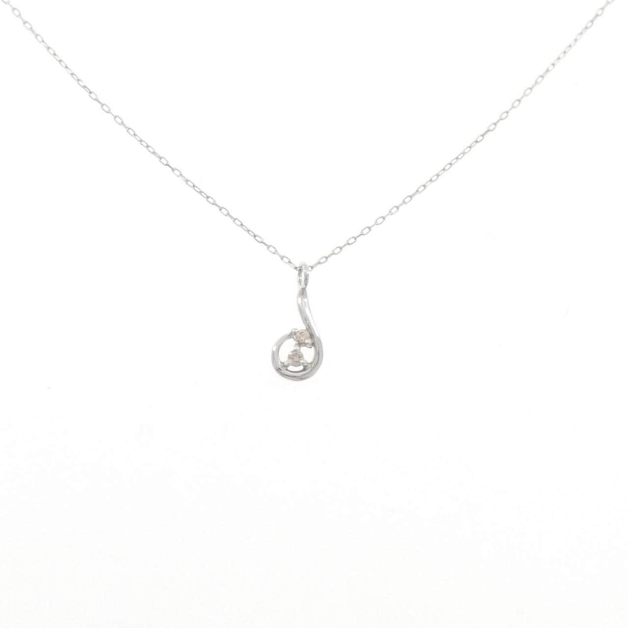 K10WG ダイヤモンド ネックレス