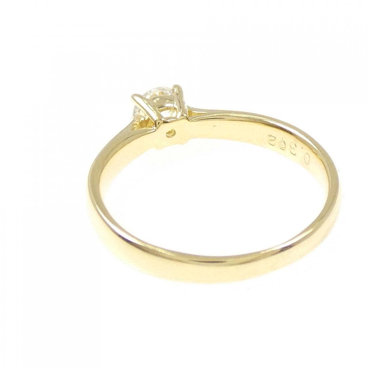 K18YG ダイヤモンド リング 0.302CT D VS1 VG