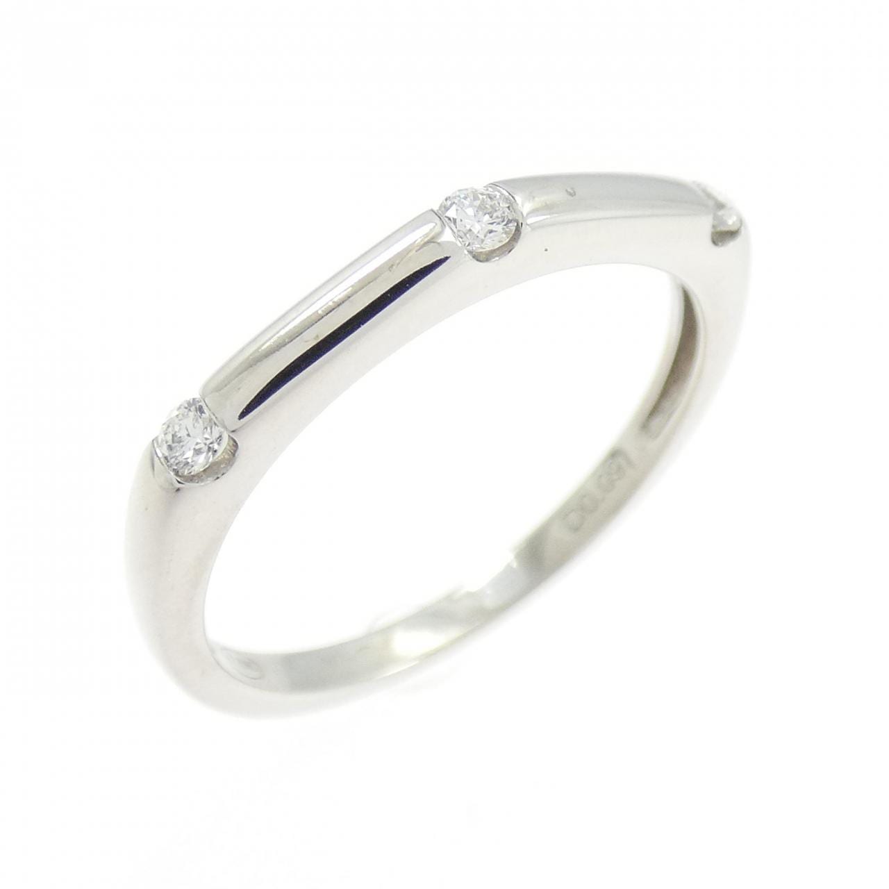 K18WG ダイヤモンド リング 0.09CT