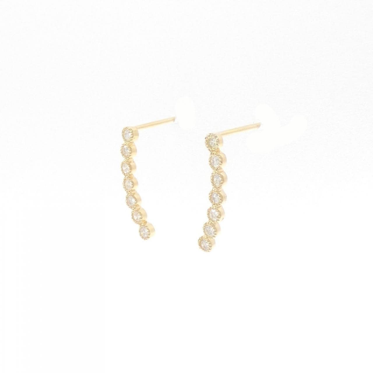 【リメイク】K18YG ダイヤモンド ピアス 0.20CT