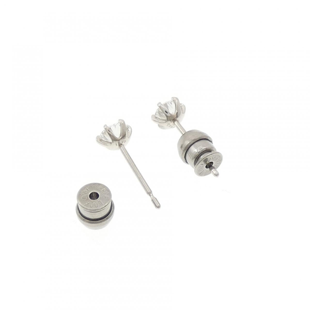 【リメイク】PT900/ST ダイヤモンド ピアス 0.251CT 0.253CT D VVS2 3EXT-EXT