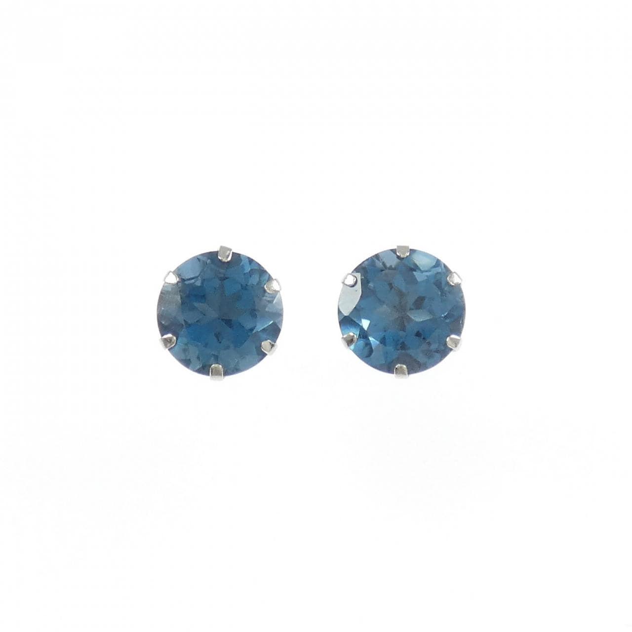PT900 ブルートパーズ ピアス 2.50CT