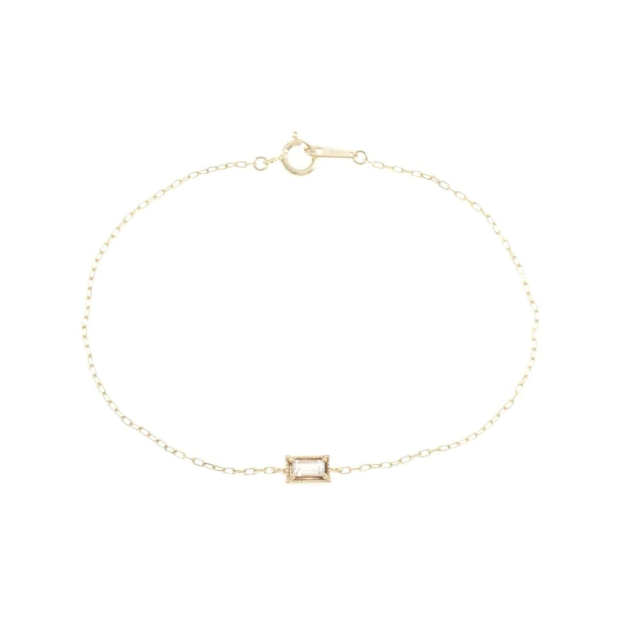K10YG White Topaz Bracelet