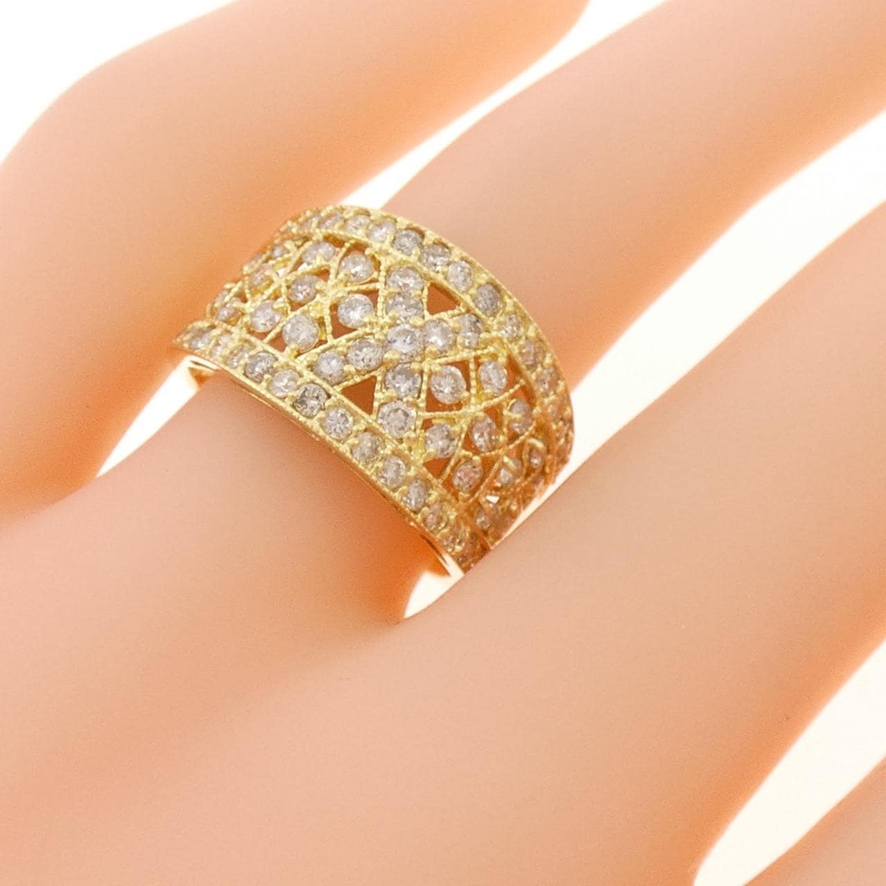 K18YG ダイヤモンド リング 1.00CT