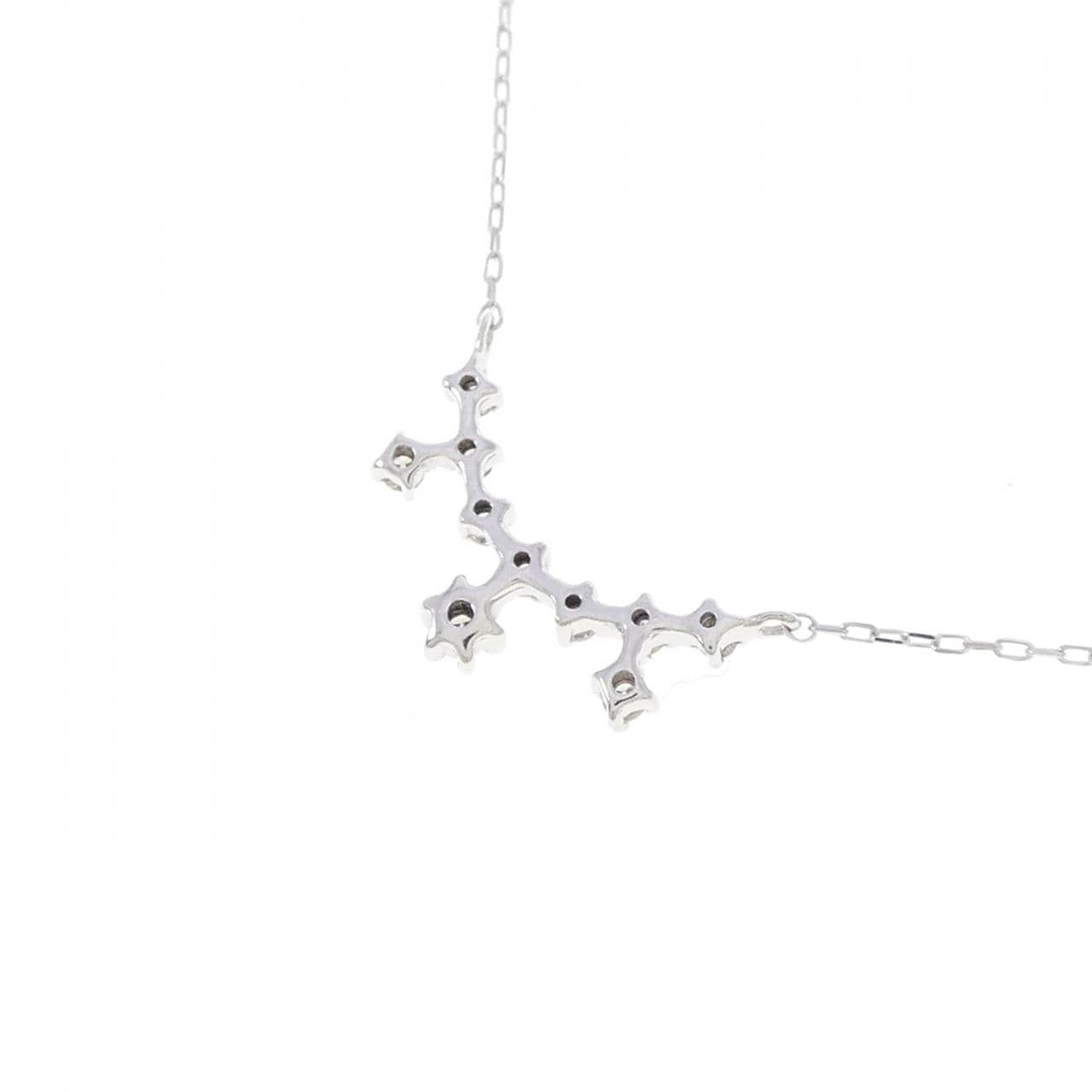 K10WG ダイヤモンド ネックレス 0.06CT