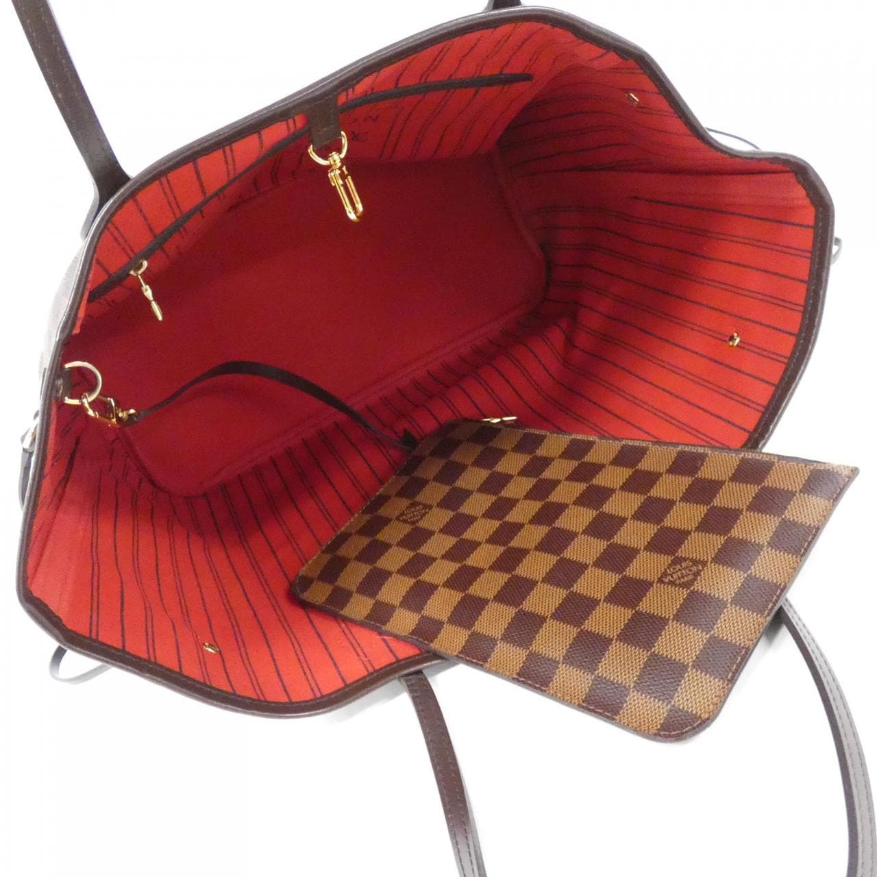 LOUIS VUITTON Damier Neverfull 中号包 N41358