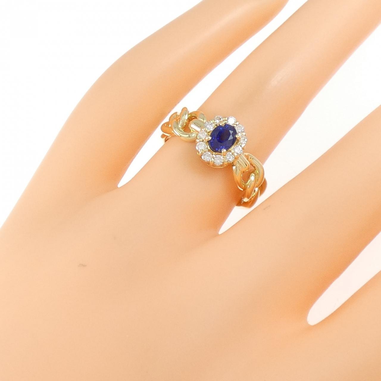K18YG藍寶石0.62CT