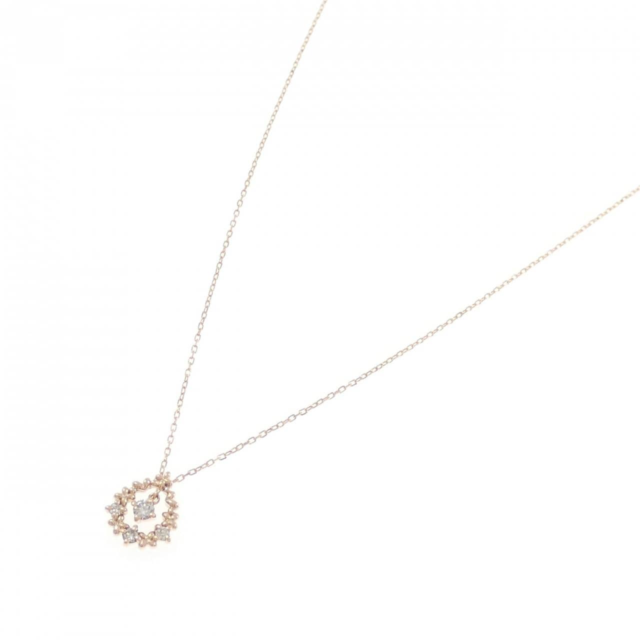K10PG ダイヤモンド ネックレス 0.06CT
