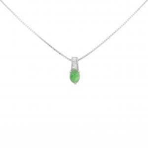 PT900/PT850 ヒスイ ネックレス 0.80CT