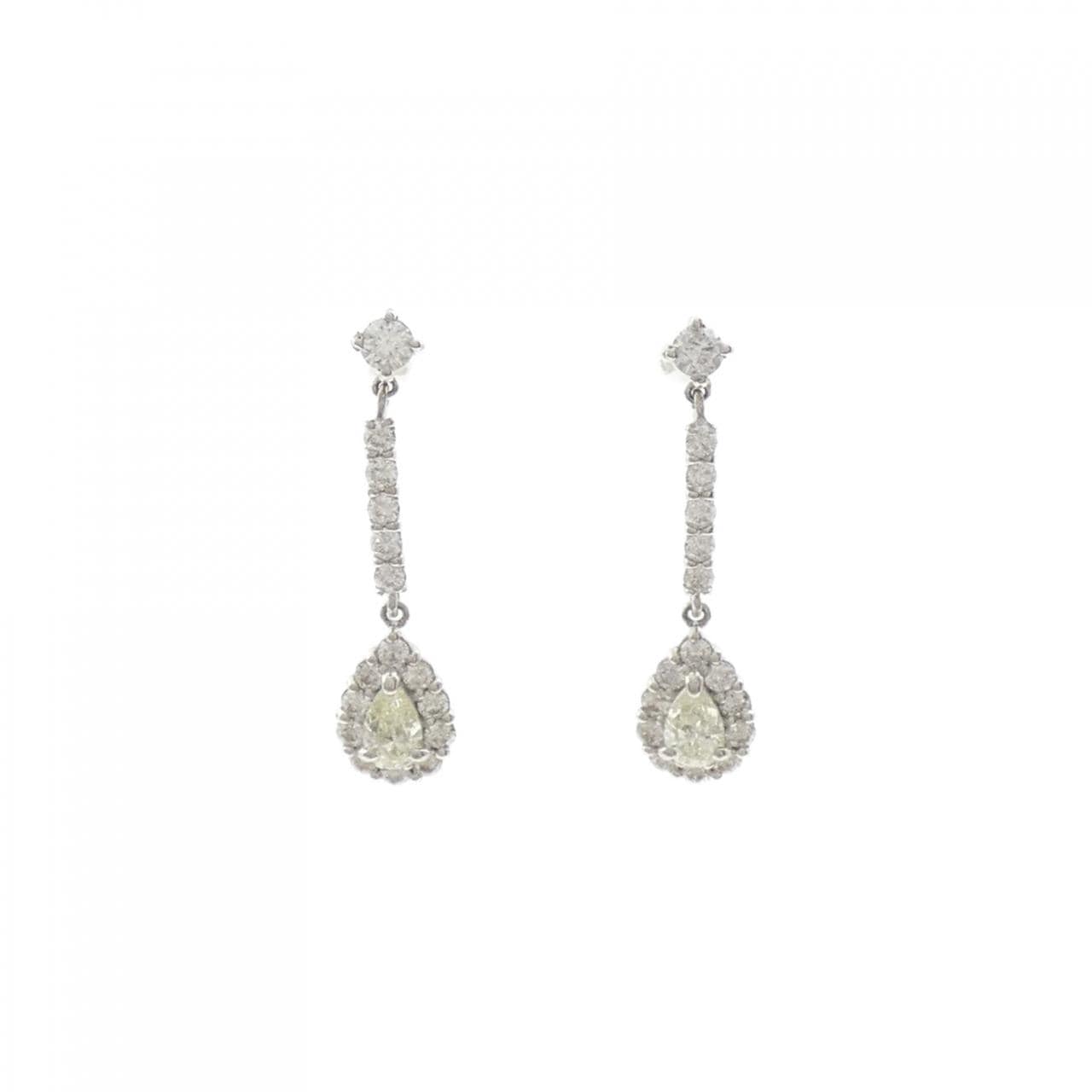 【新品】PT900 ダイヤモンド ピアス 0.80CT