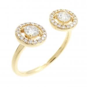 【新品】K18YG ダイヤモンド リング 0.34CT