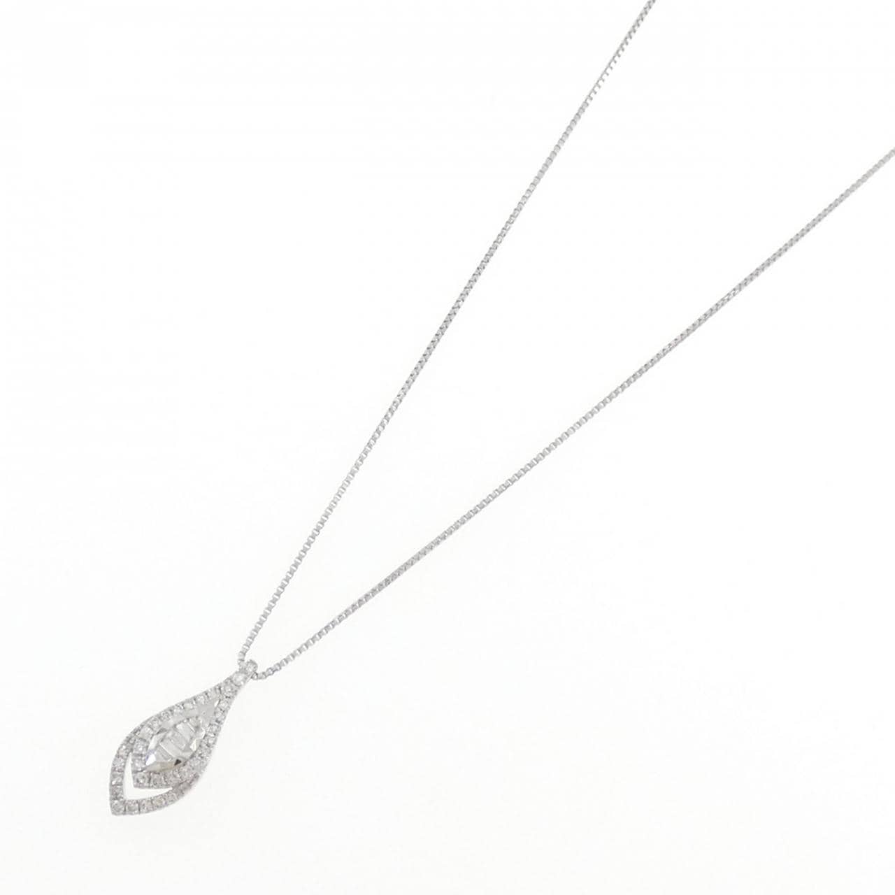 PT950/PT850 ダイヤモンド ネックレス 0.15CT