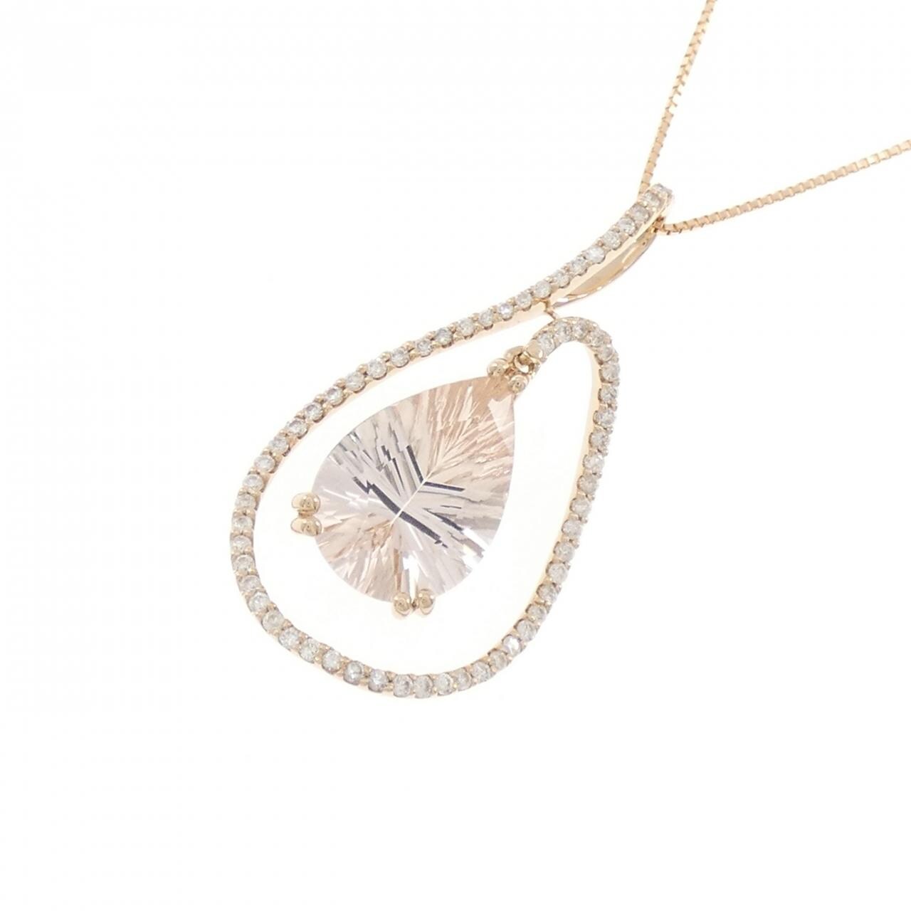 K18PG ベリル ネックレス 4.02CT
