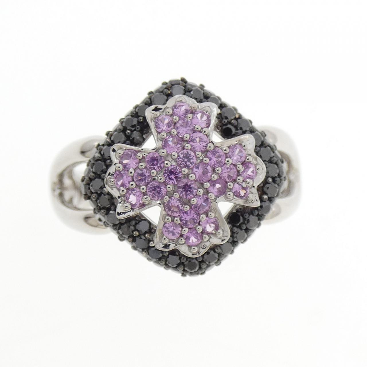 K18WG/K18BG Sapphire Ring 0.40CT