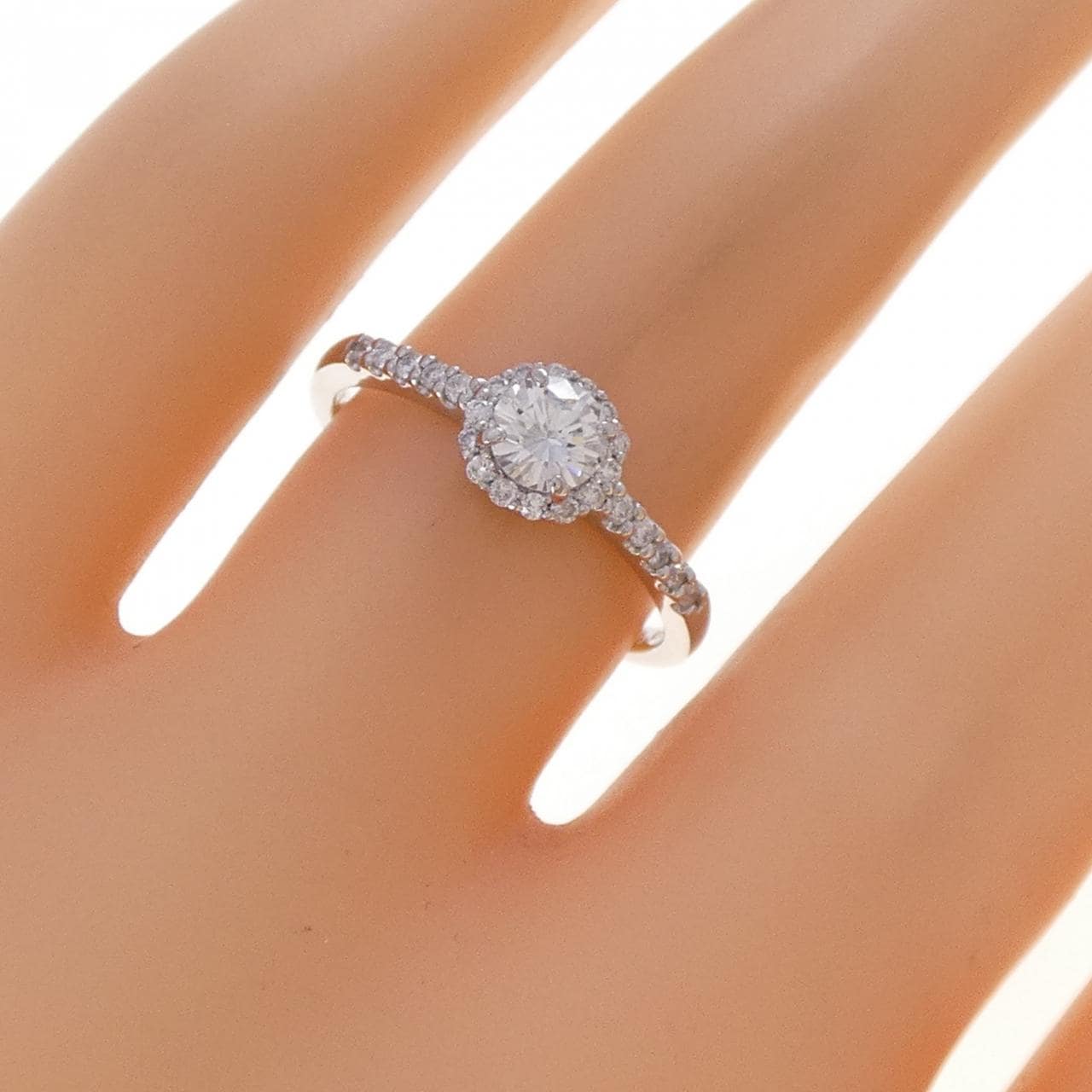 PT950 ダイヤモンド リング 0.316CT E SI1 Good