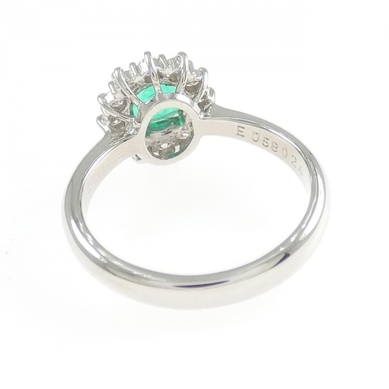PT900 エメラルド リング 0.58CT