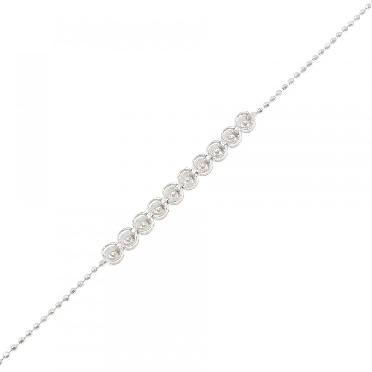 K18WG ダイヤモンド ブレスレット 0.20CT