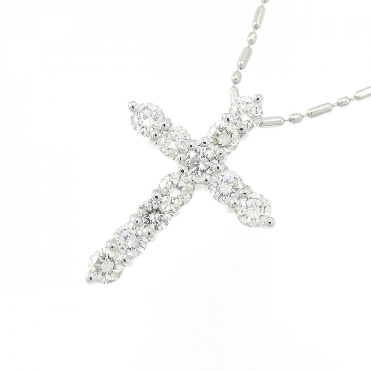 PT900/PT850 クロス ダイヤモンド ネックレス 0.56CT