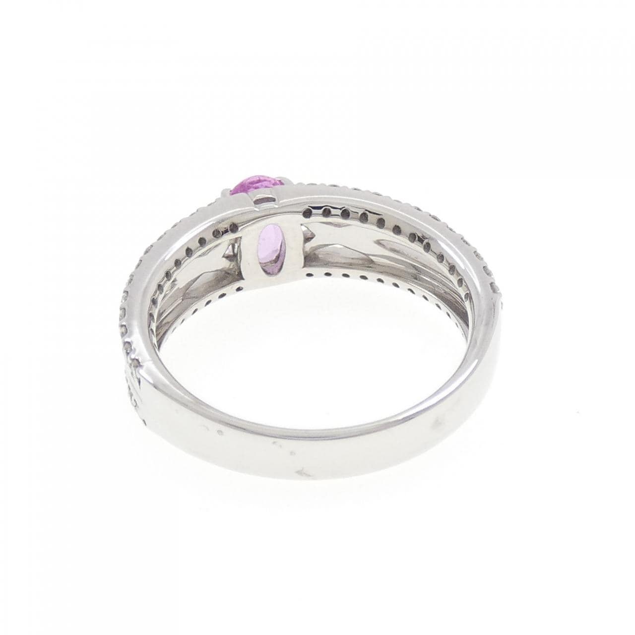 K18WG サファイヤ リング 0.53CT