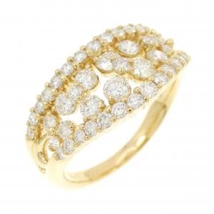 K18YG ダイヤモンド リング 1.41CT